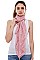 Metallic Pineapple Print Long Scarf
