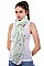 Swallows Print Long Scarf