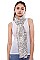 Striped Short Fringe Long Scarf