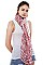 Striped Short Fringe Long Scarf