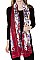 Flowery Print Long Scarf