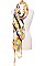 Soft Floral Print Long Scarf