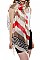 Soft Stripes Print Long Scarf