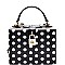 JT135-LP Polka Dot Print Medium Box Satchel