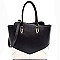 JW108-LP Two-Tone Asymmetric Design Textured Tall Tote