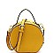 Round Medium Saffiano 2Way Bag