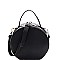 Round Medium Saffiano 2Way Bag