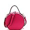 Round Medium Saffiano 2Way Bag