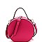 Round Medium Saffiano 2Way Bag