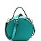 Round Medium Saffiano 2Way Bag