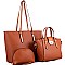 Classy 3 in 1 Shopper Tote Value SET MH-JX19202