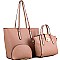 Classy 3 in 1 Shopper Tote Value SET MH-JX19202