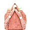 JY0159-LP Quilted Drawstring Flap Backpack