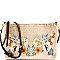 JY0174-LP Flower Embroidered Velvet Clutch Cross Body