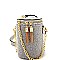 Metal Tassel Accent Faux-Fur Barrel-Shaped Cross Body MH-JY0204