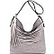 JY0218-LP Tassel Accent Unique Layered Strip Hobo