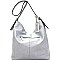 JY0218-LP Tassel Accent Unique Layered Strip Hobo