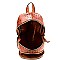 Ostrich Embossed Fashion Backpack Wallet SET MH-JY0236W
