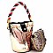 Rope Handle Metallic 2 in 1 Shoulder Bag MH-JY0241