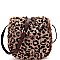 Animal Print Faux Fur Crossbody Bag