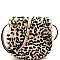 Animal Print Faux Fur Crossbody Bag