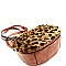 Animal Print Faux Fur Crossbody Bag