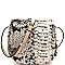 Animal Print Faux Fur Crossbody Bag