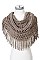 Pack of 12 Fashion Loose Knit Fringe Infinity Scarf
