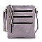 Fashion Multi Zip Pocket Crossbody Bag