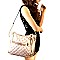 L0042-LPU Quality Quilted Patent 2 Way Chain Tote