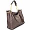 L0043-LP Tassel Accent Perforated Chain Tote