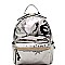 L0121-LP Multi-Pocket Metallic Fashion Backpack