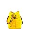 L0134-LP Faux Calf Hair Drawstring Shoulder Bag