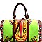 L0164-LP Colorful Ethnic Print Weekender Duffel Bag