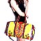 L0164-LP Colorful Ethnic Print Weekender Duffel Bag