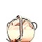 Glitzy Medium Round Metallic Shoulder Bag