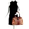 Crocodile Embossed 2-Way Satchel Wallet SET MH-L0197W