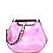 Wooden Handle Metallic 2-Way Satchel MH-L0199