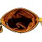 Tassel Accent Bucket Cross Body Shoulder Bag