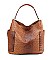 Ostrich Hobo Handbags - 2pcs Set