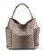 Ostrich Hobo Handbags - 2pcs Set