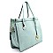 LD075-LP Hardware Accent 2 Way Satchel