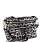 Versatile Leopard Print Multi Pocket Wristlet Cross Body
