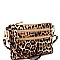 Versatile Leopard Print Multi Pocket Wristlet Cross Body