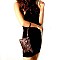 Versatile Leopard Print Multi Pocket Wristlet Cross Body