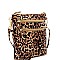 VERSATILE LEOPARD PRINT WRISTLET CROSS BODY