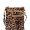 VERSATILE LEOPARD PRINT WRISTLET CROSS BODY