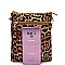 VERSATILE LEOPARD PRINT WRISTLET CROSS BODY