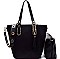 LF121-LP Grommet and Tassel Accent 2 in 1 Tote