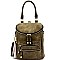 LF132-LP Tassel Accent Multi-Pocket Convertible Fashion Backpack